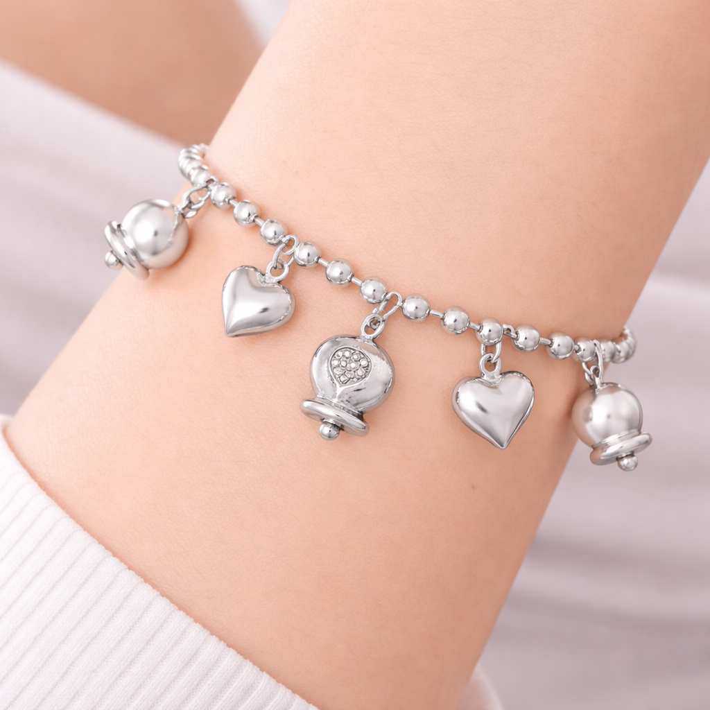 Bracciale con cuore - Bracciale Heart Whisper - FOTO 2