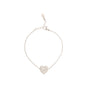 Bracciale con cuore argentato - Bracciale Golden Heart – Luce & Oroo