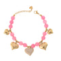Bracciale con cuore dorato - Bracciale Sweet Rose