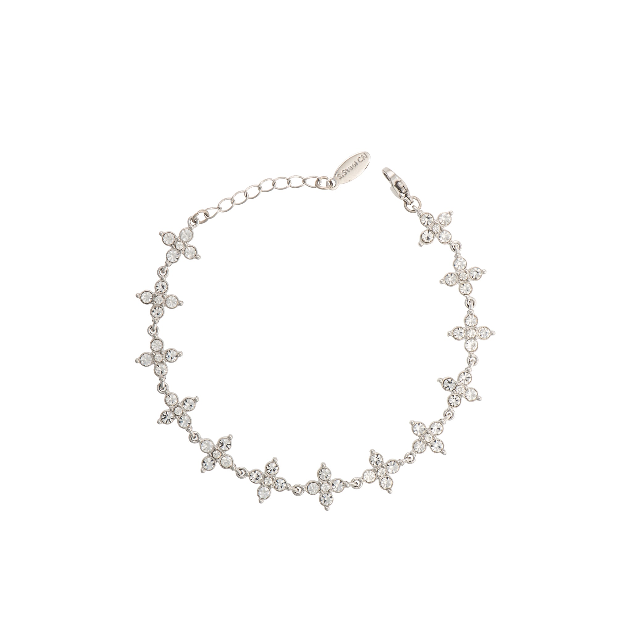 Bracciale dorato - Bracciale Floral Sparkle - ARGENTO