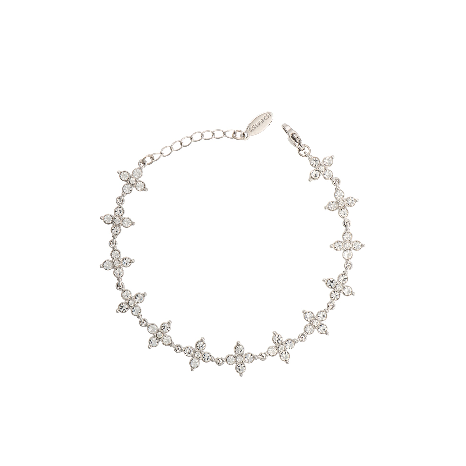 Bracciale dorato - Bracciale Floral Sparkle - ARGENTO