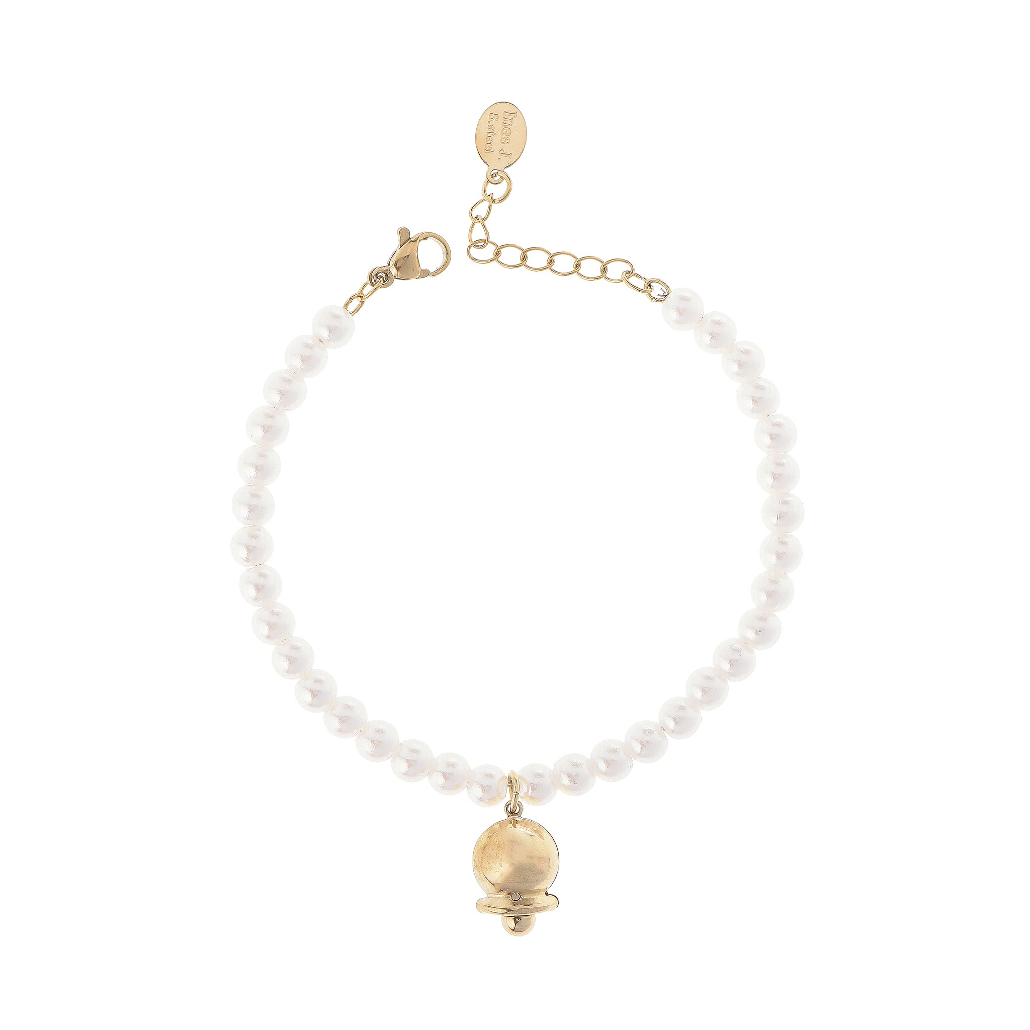 Bracciale dorato - Bracciale Gold & Pearl