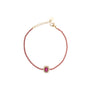 Bracciale dorato - Bracciale Golden Majestic Crystal Tennis - FUXIA