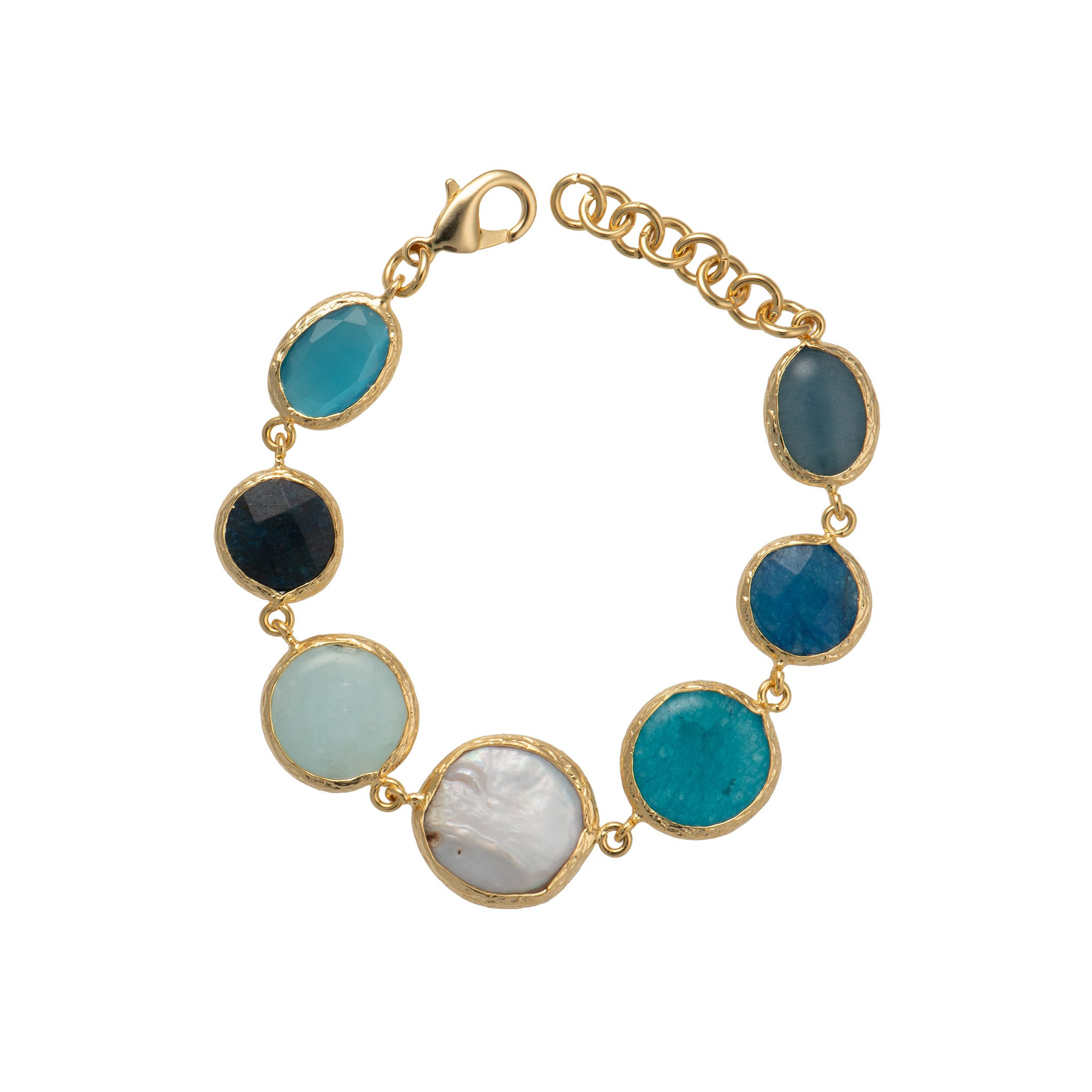 Bracciale dorato - Bracciale Mediterranea Blue