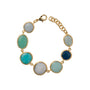 Bracciale dorato - Bracciale Mediterranea Green Blue Shades