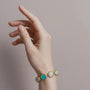 Bracciale dorato - Bracciale Mediterranea Green Blue Shades - FOTO 2