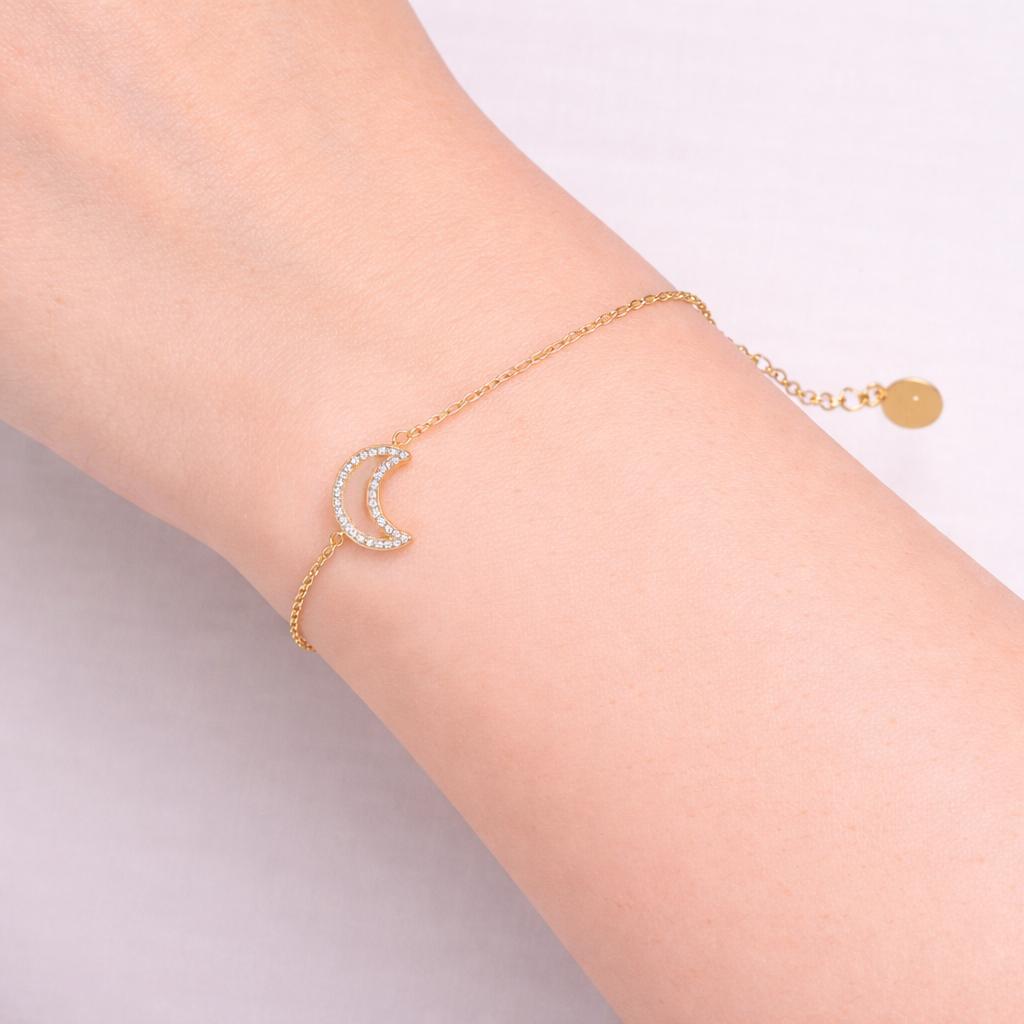 Bracciale dorato - Bracciale Moon of Light - FOTO 2