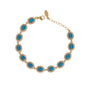 Bracciale dorato - Bracciale Royal Gemstone - BLU