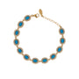Bracciale dorato - Bracciale Royal Gemstone - BLU