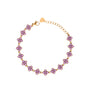 Bracciale dorato - Bracciale Violet Clover Chain