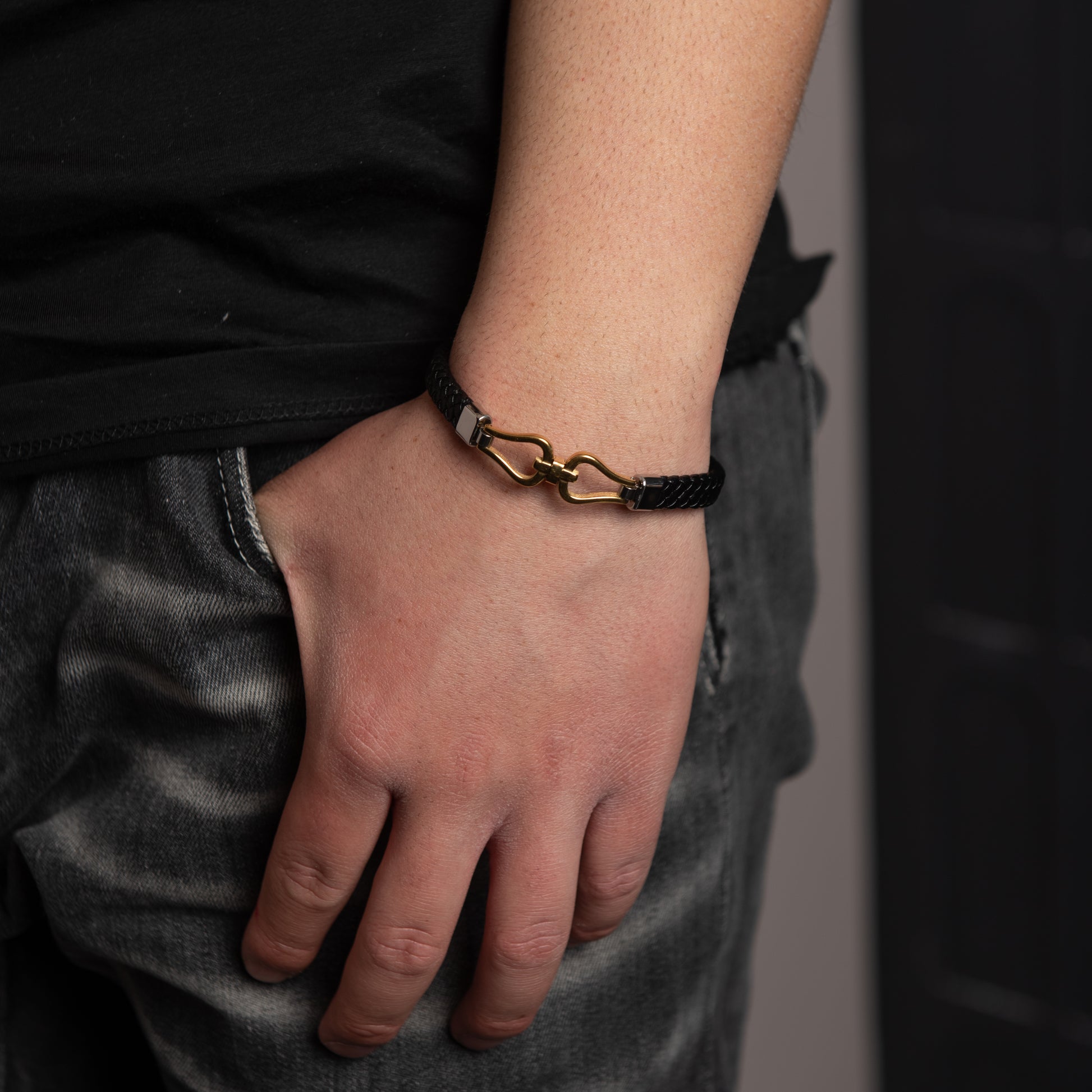 Bracciale in acciaio inossidabile - Bracciale Uomo Horizon Gold - FOTO 3
