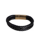 Bracciale in acciaio inossidabile - Bracciale Uomo Midnight Gold