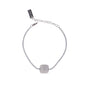 Bracciale pendenti dorato con zirconi - Bracciale Romantic Silver Square