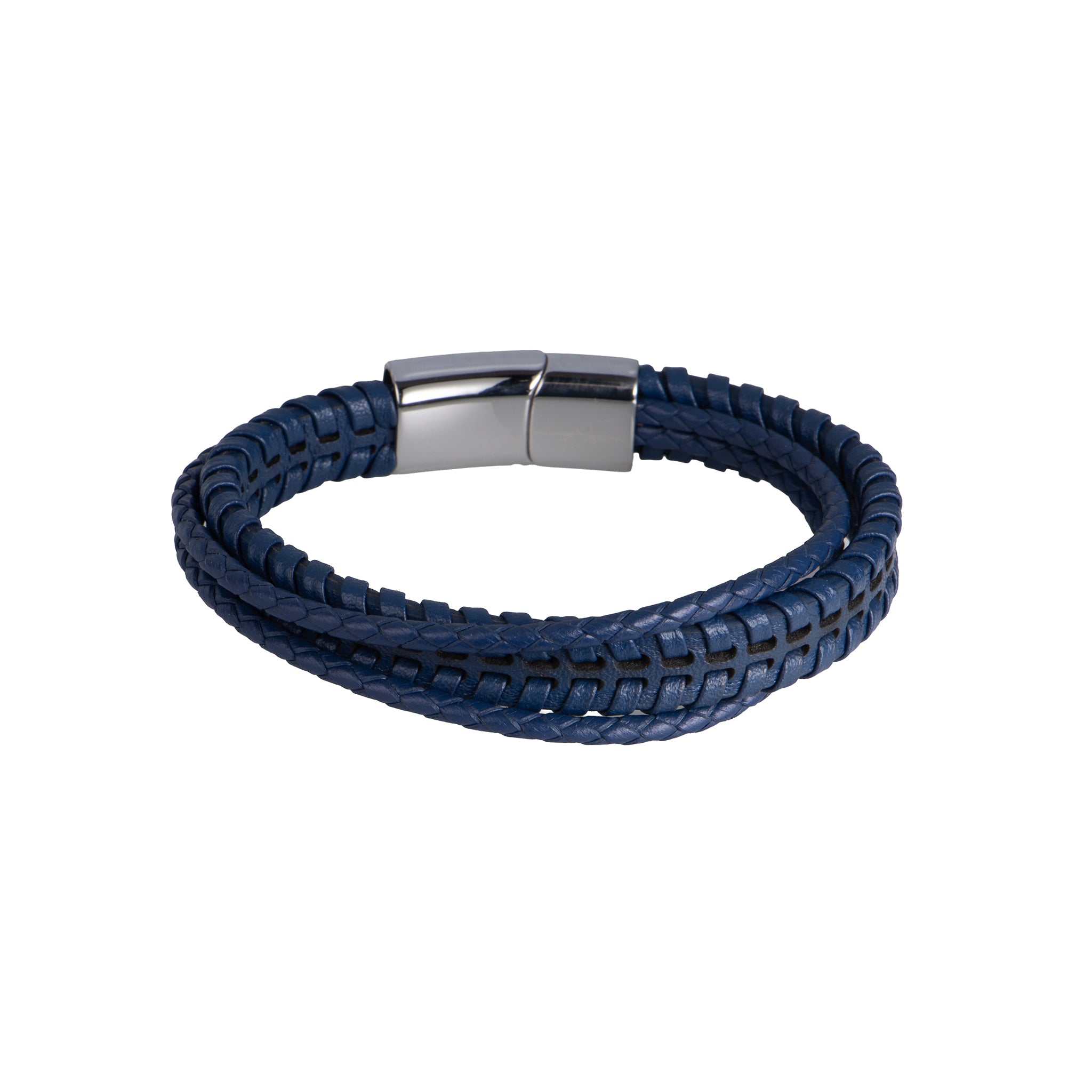 Bracciale pendenti in acciaio inossidabile - Bracciale Uomo Midnight Multi-Weave