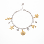 Bracciale con charm dorato - Bracciale Marine Charm