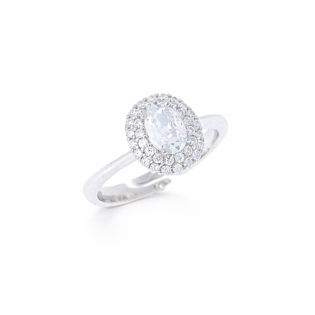 Anello in argento 925 con zirconi - Anello Luce Eterna