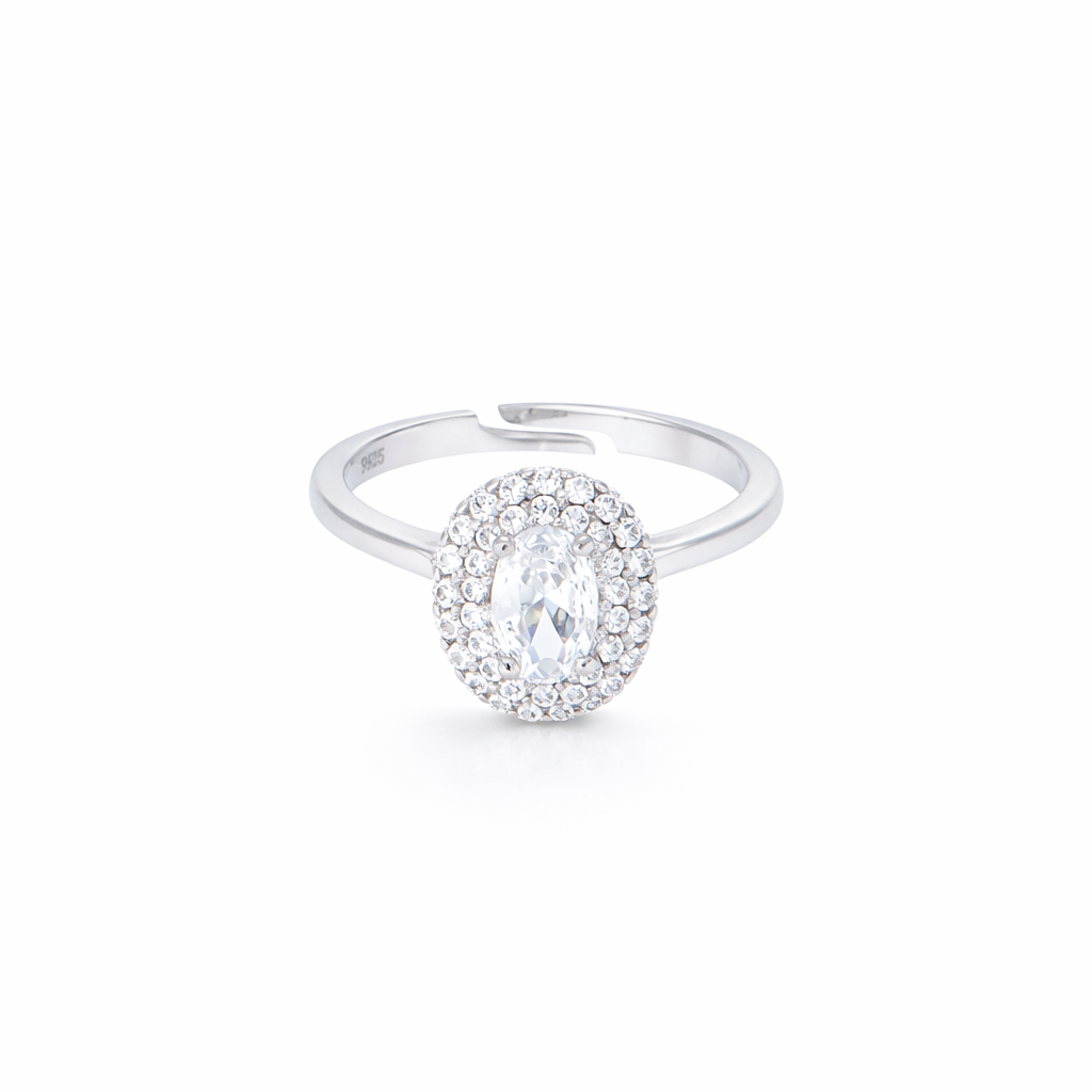 Anello in argento 925 con zirconi - Anello Luce Eterna