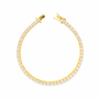 Bracciale in argento 925 con zirconi - Bracciale Royal Gold Infinity