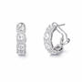 Orecchini in argento 925 con zirconi - Orecchini Majestic White Glow Silver
