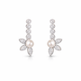 Gioiello pendenti in argento 925 - Royal Blossom Pearl & Diamond