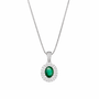 Collana pendenti in argento 925 - Collana Luce Eterna Emerald