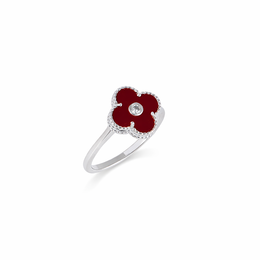 Anello in argento 925 - Anello Lucky Argento 925 Red