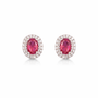 Orecchini in argento 925 - Orecchini Luce Eterna Ruby Red