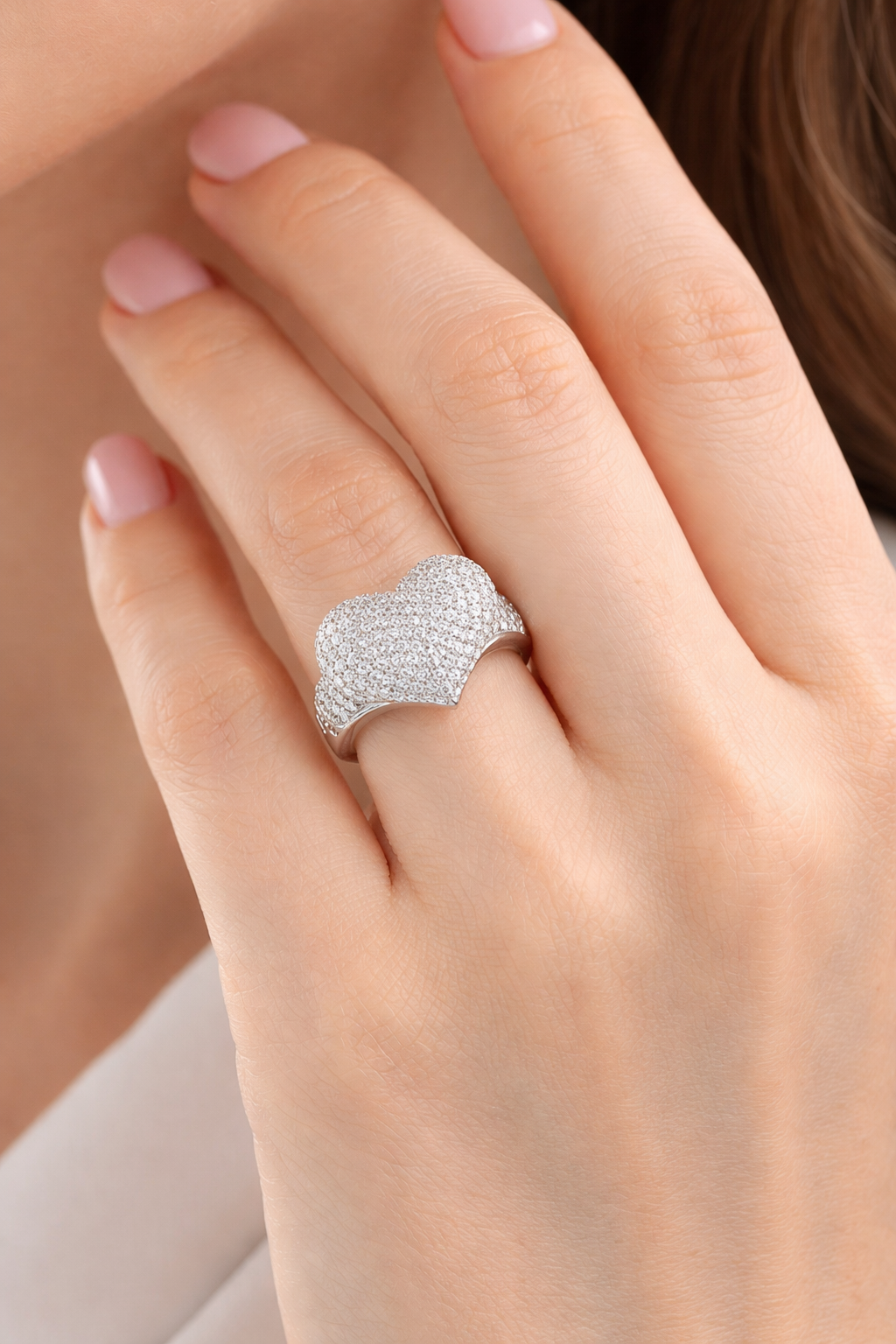 Anello con cuore - Anello Calia