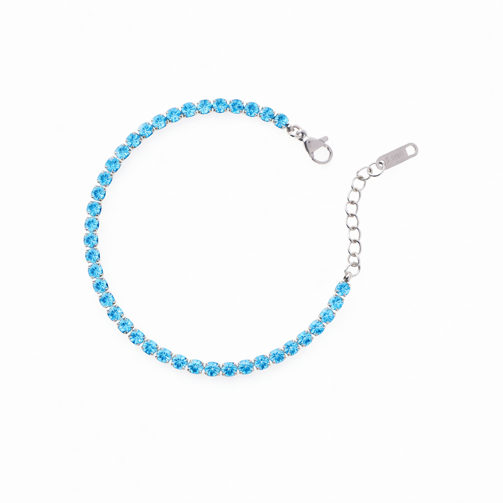 Bracciale in acciaio inossidabile - Bracciale Ayana Acquamarine
