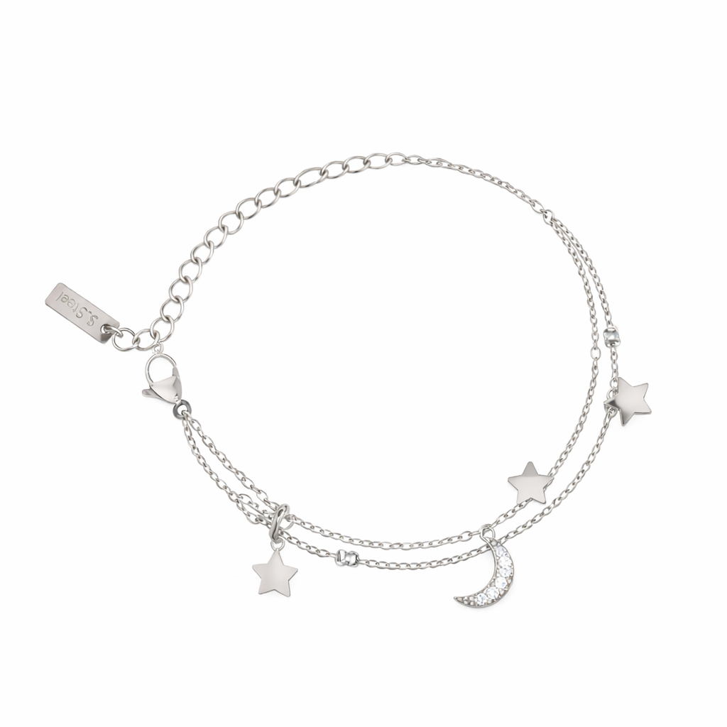 Bracciale con charm in acciaio inossidabile - Bracciale Thera