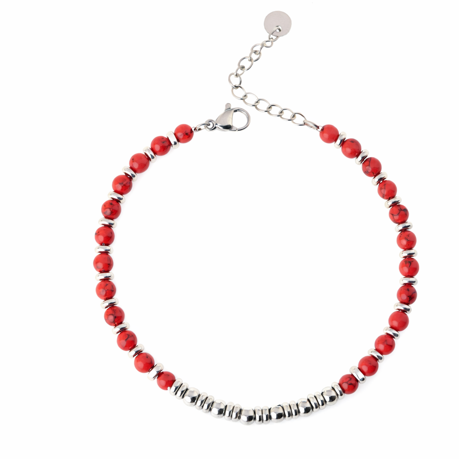 Bracciale in acciaio inossidabile - Bracciale Maren Red