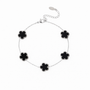 Bracciale - Bracciale Quadrifoglio Silver Black