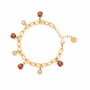 Bracciale pendenti dorato - Bracciale Dangle