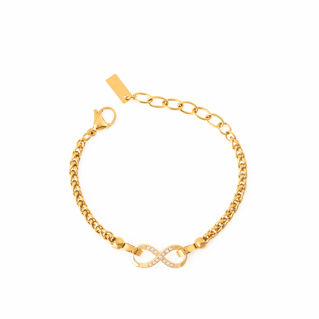 Bracciale dorato - Bracciale Gold Infinity