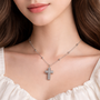 Collana pendenti con croce dorato - Collana Cross Glow