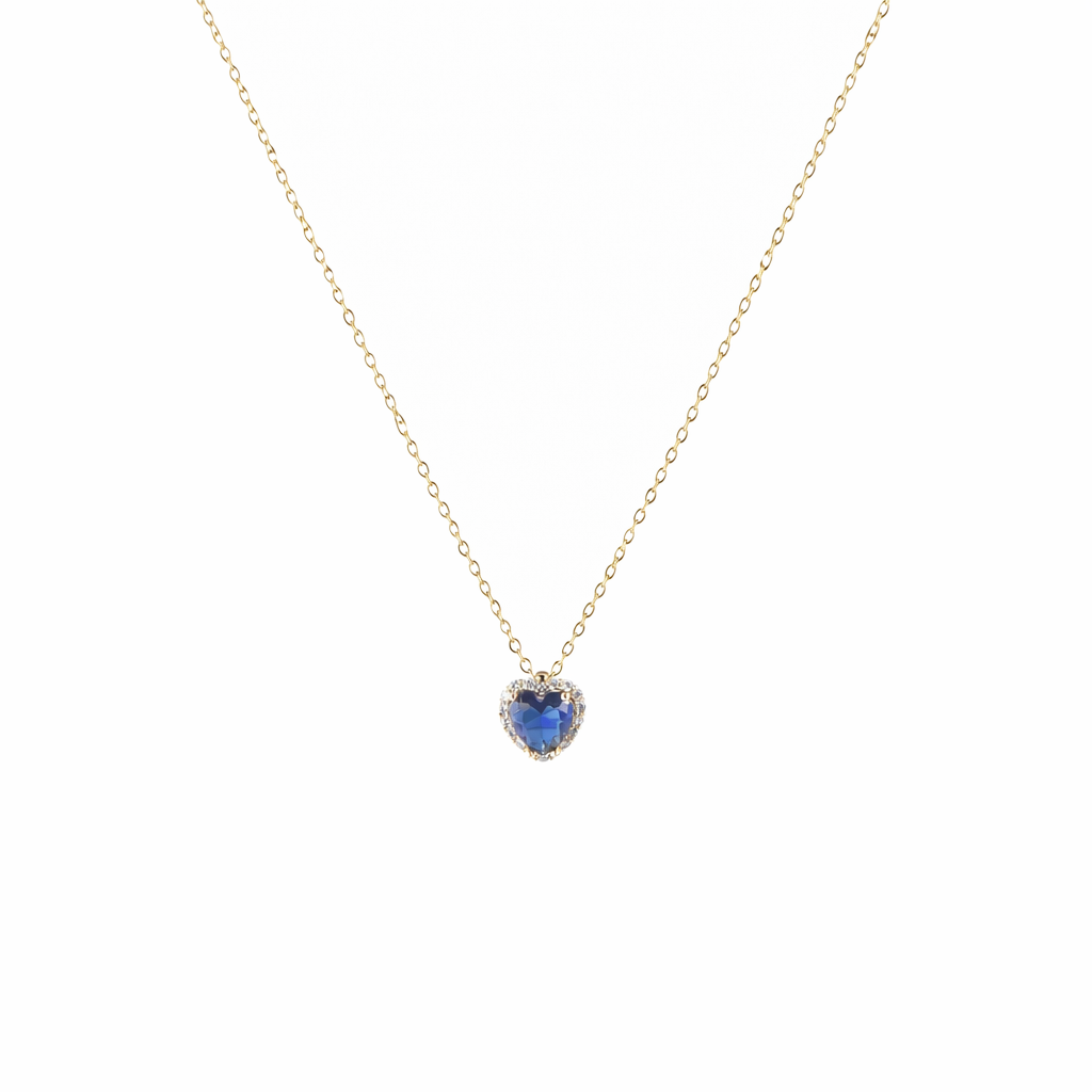 Collana pendenti con cuore - Collana Blue Heart