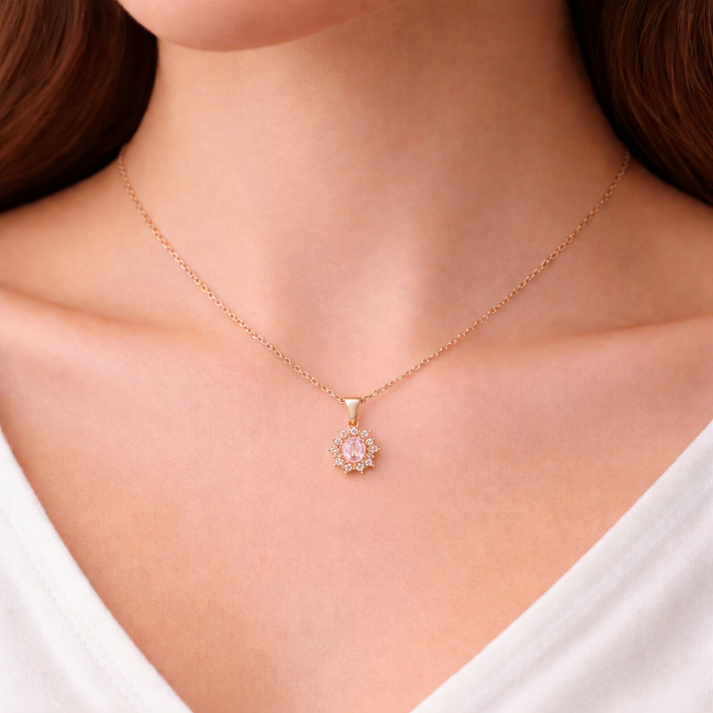 Collana dorato - Collana Royal Pink