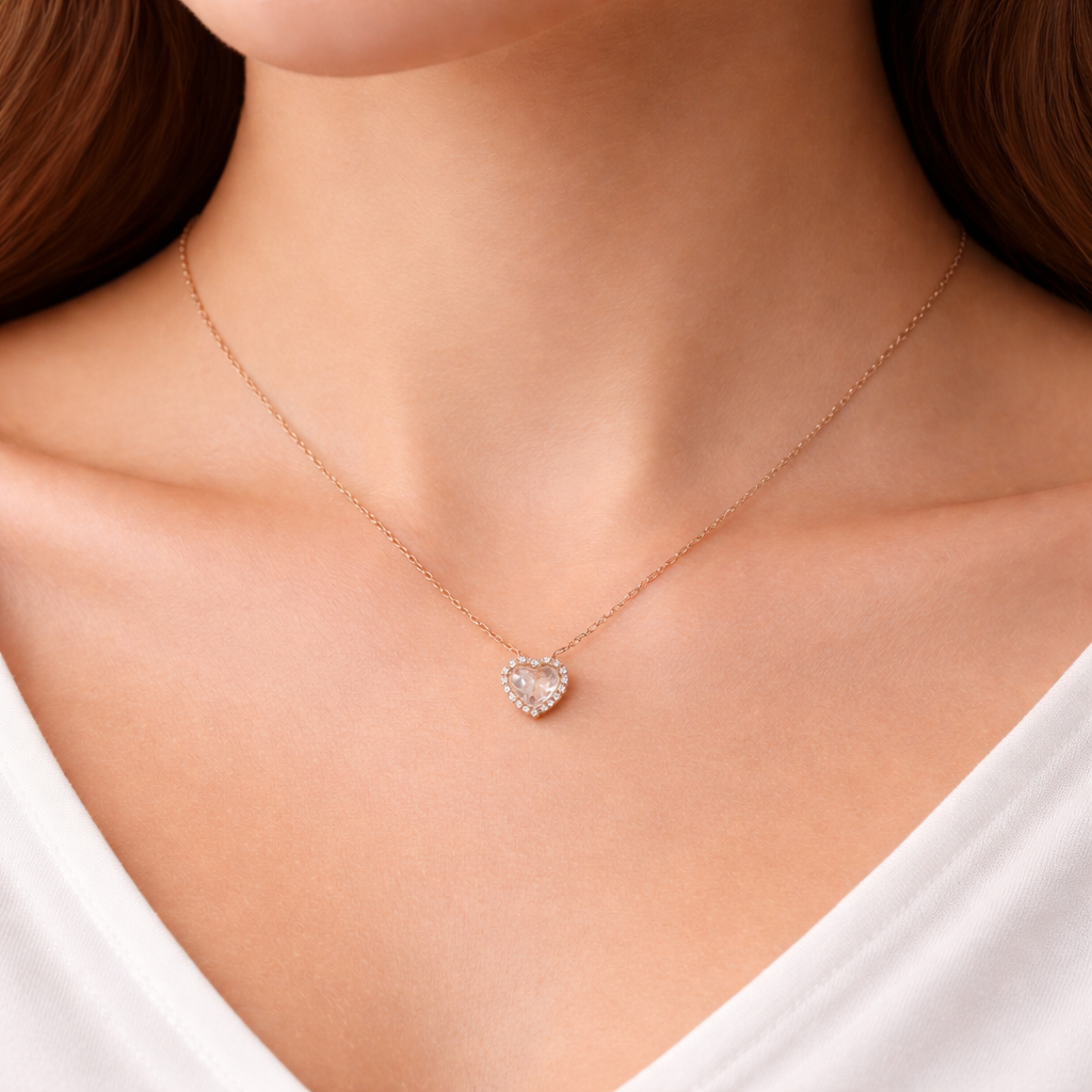Collana pendenti con cuore - Collana Champagne Heart