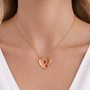 Collana con cuore dorato - Collana Two hearts, One Love