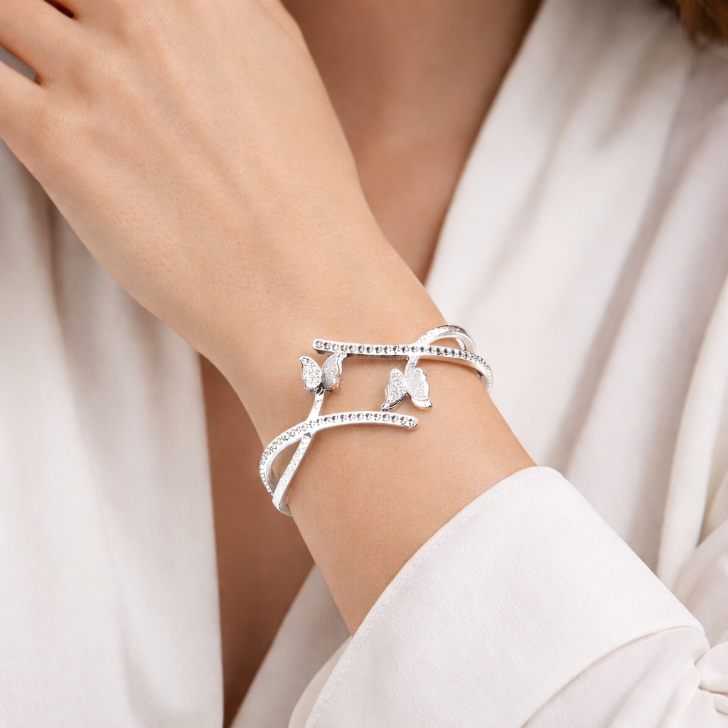 Bracciale - Bracciale Butterfly White