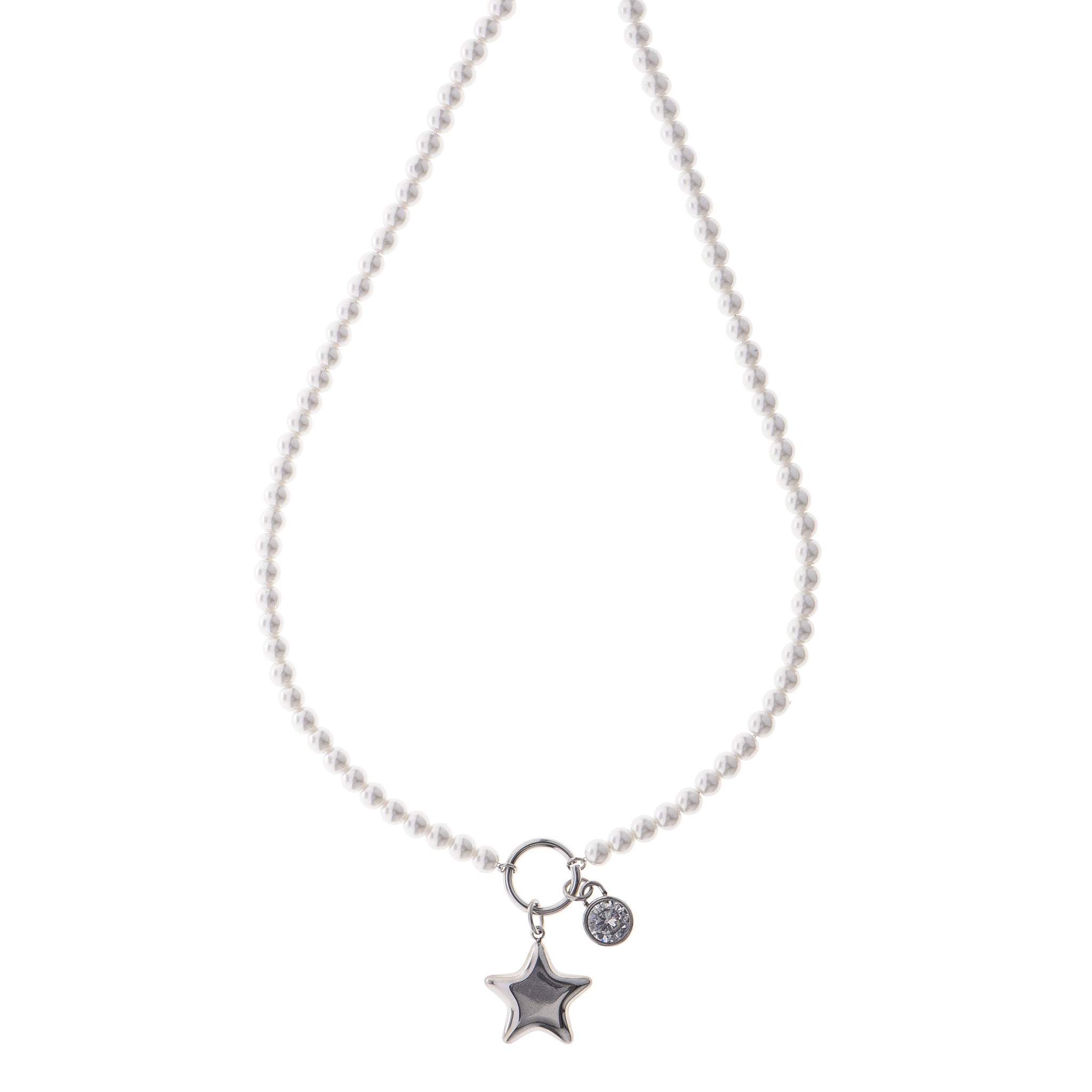 Collana - Collana Pearls Silver Star