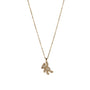 Collana con charm dorato con zirconi - Collana Sparkling Teddy