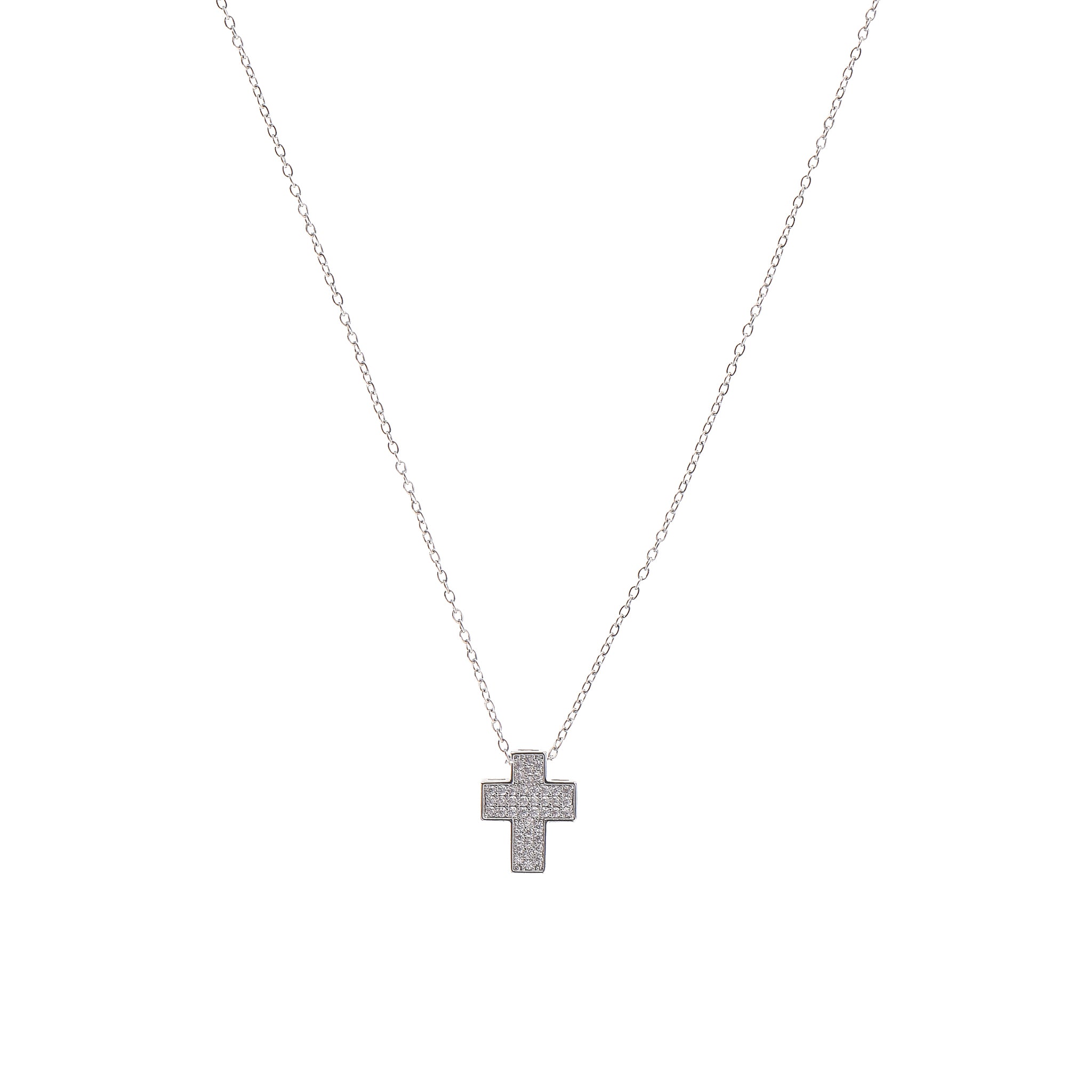 Collana con croce - Collana Small Silver Cross Icon - ARGENTO