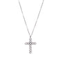 Collana con croce dorato - Collana Bubble Cross - ARGENTO
