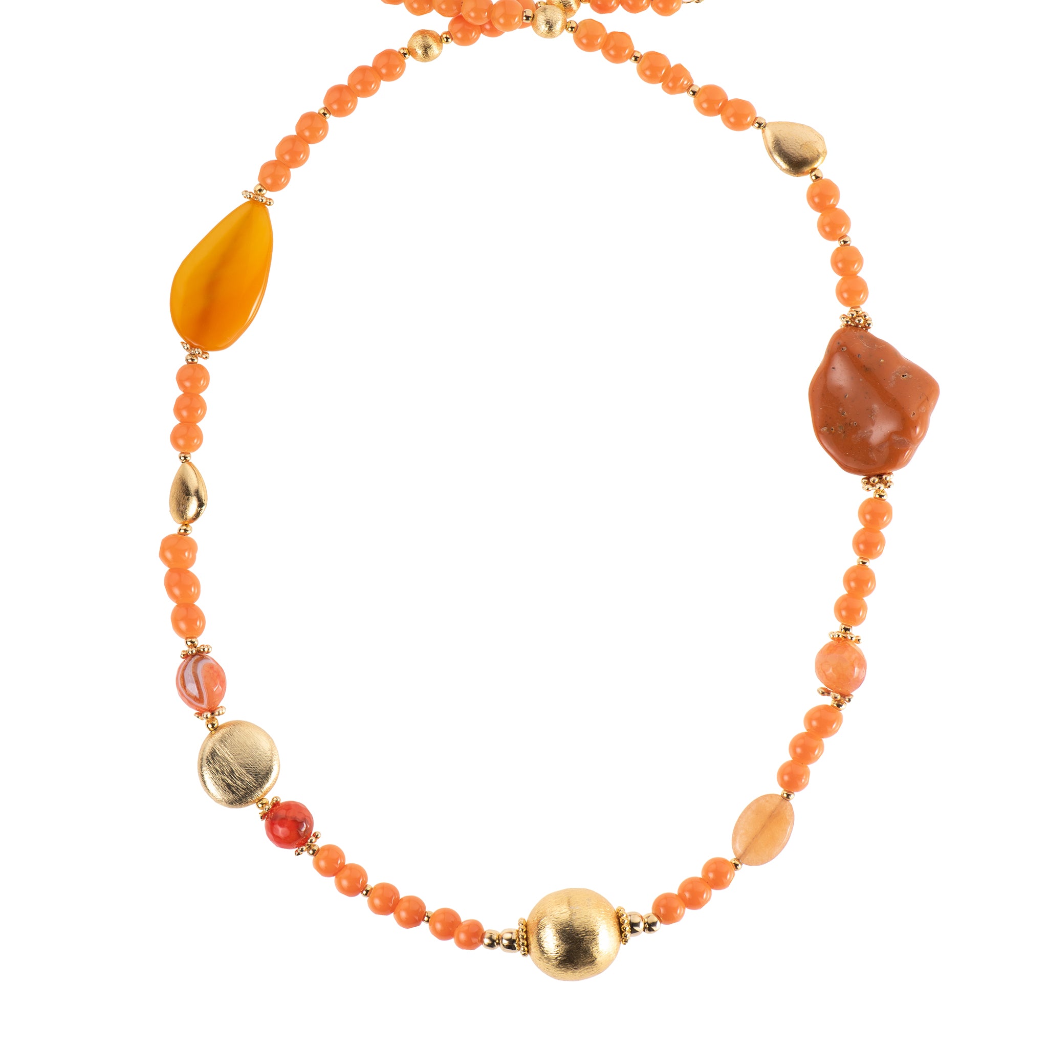 Collana con cuore con charm dorato - Collana Amber Heart - CIRCLE