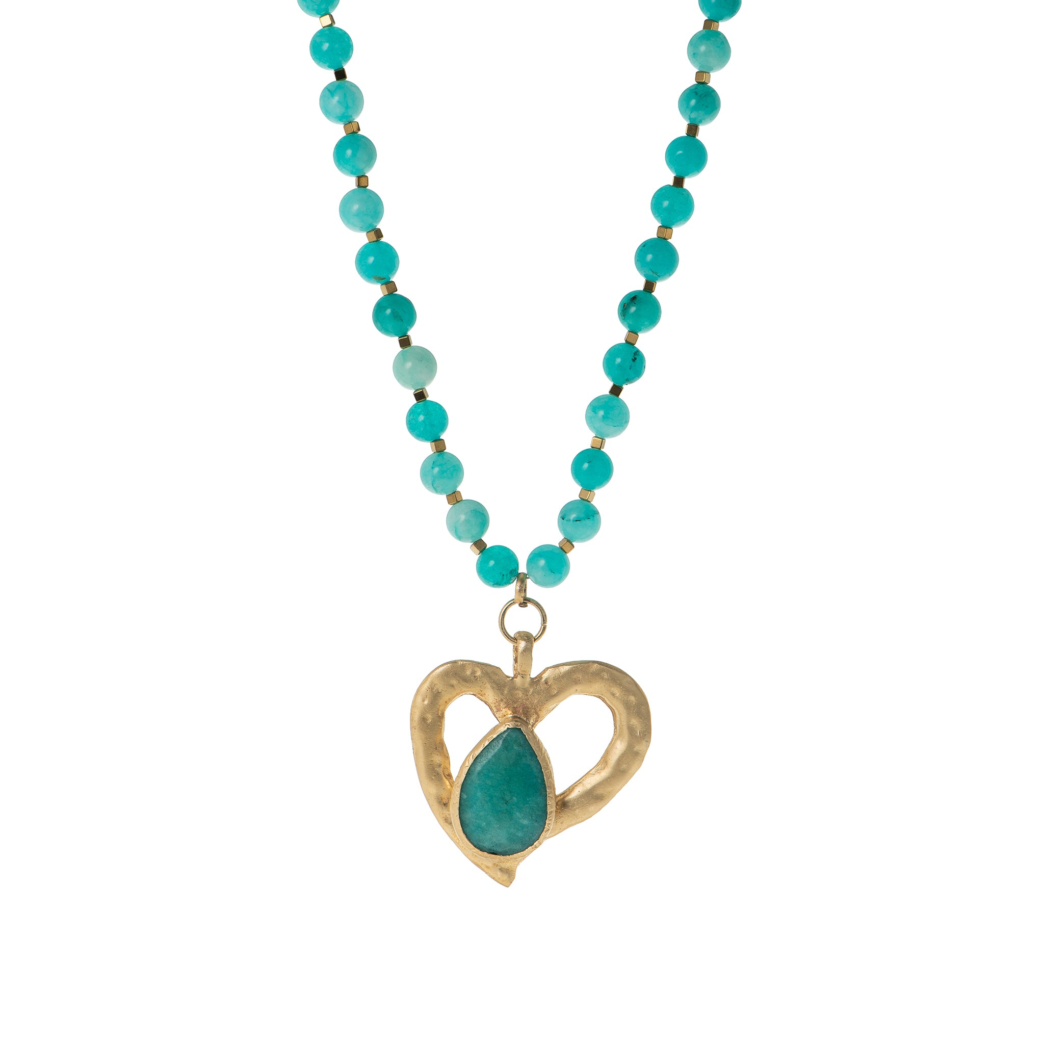 Collana con cuore dorato - Collana Mediterranea Heart