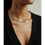 Collana con cuore dorato con zirconi - Collana Glow Heart - FOTO 2