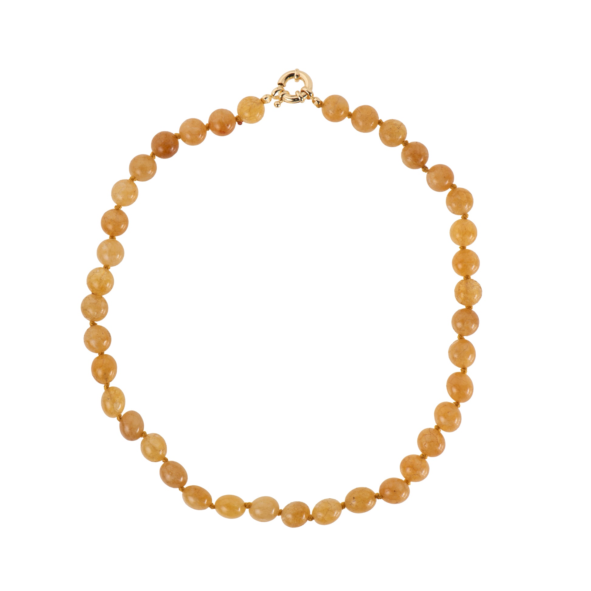 Collana dorato - Collana Bold Summer Beads - BEIGE