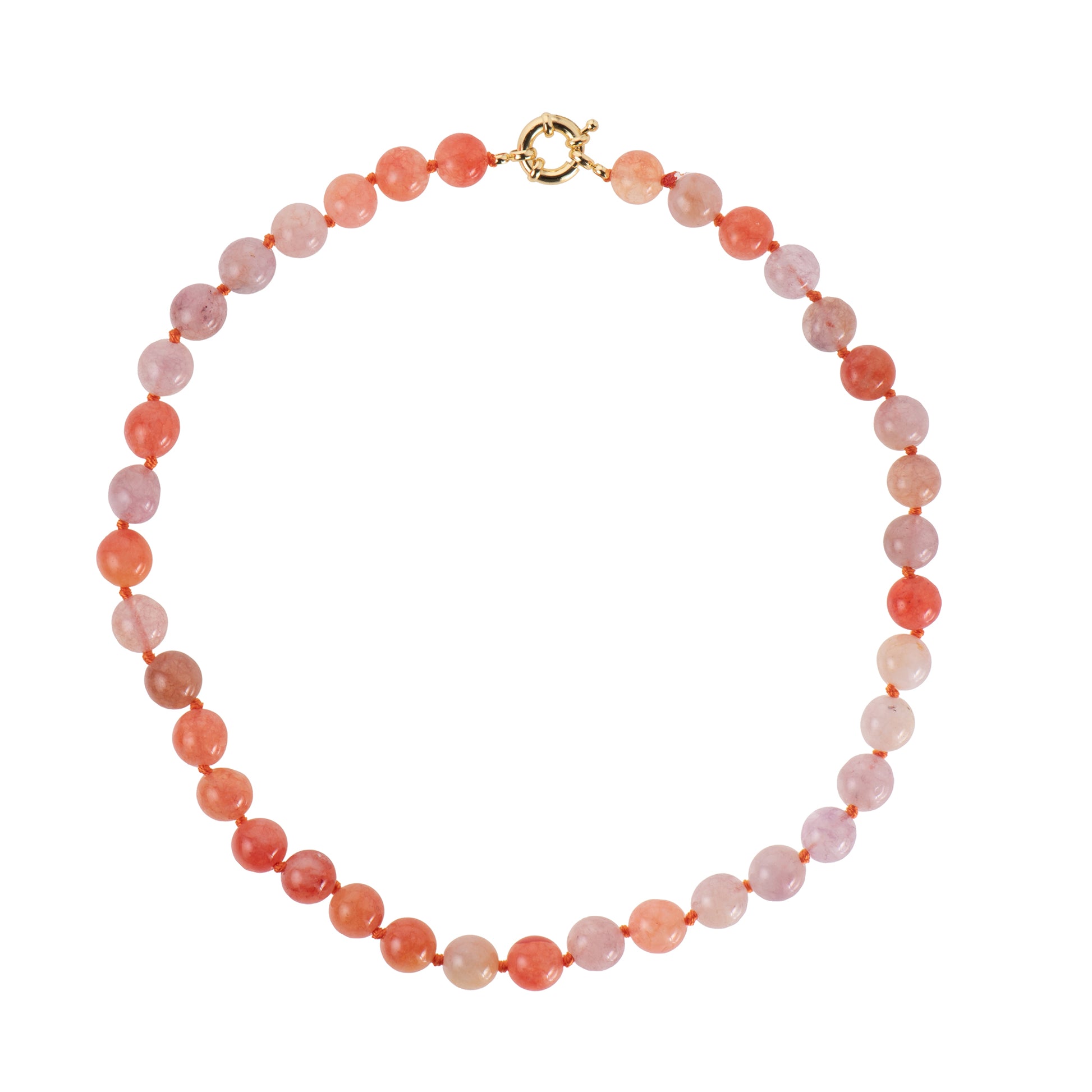 Collana dorato - Collana Bold Summer Beads - MULTICOLOR RED