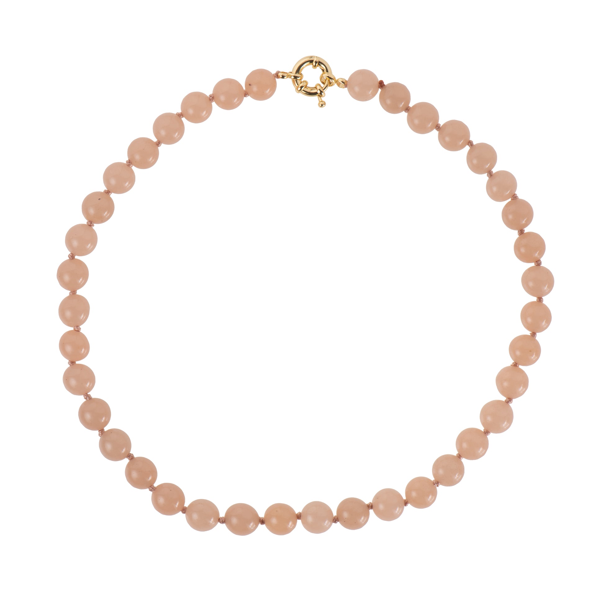 Collana dorato - Collana Bold Summer Beads - PINK BLUSH
